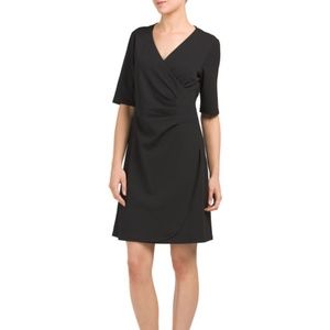 Adrianna Papell Side Ruched Sleeve Dress